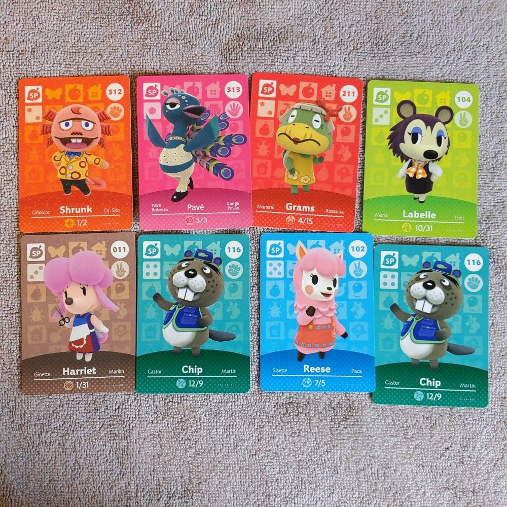 Animal Crossing Amiibo Cards